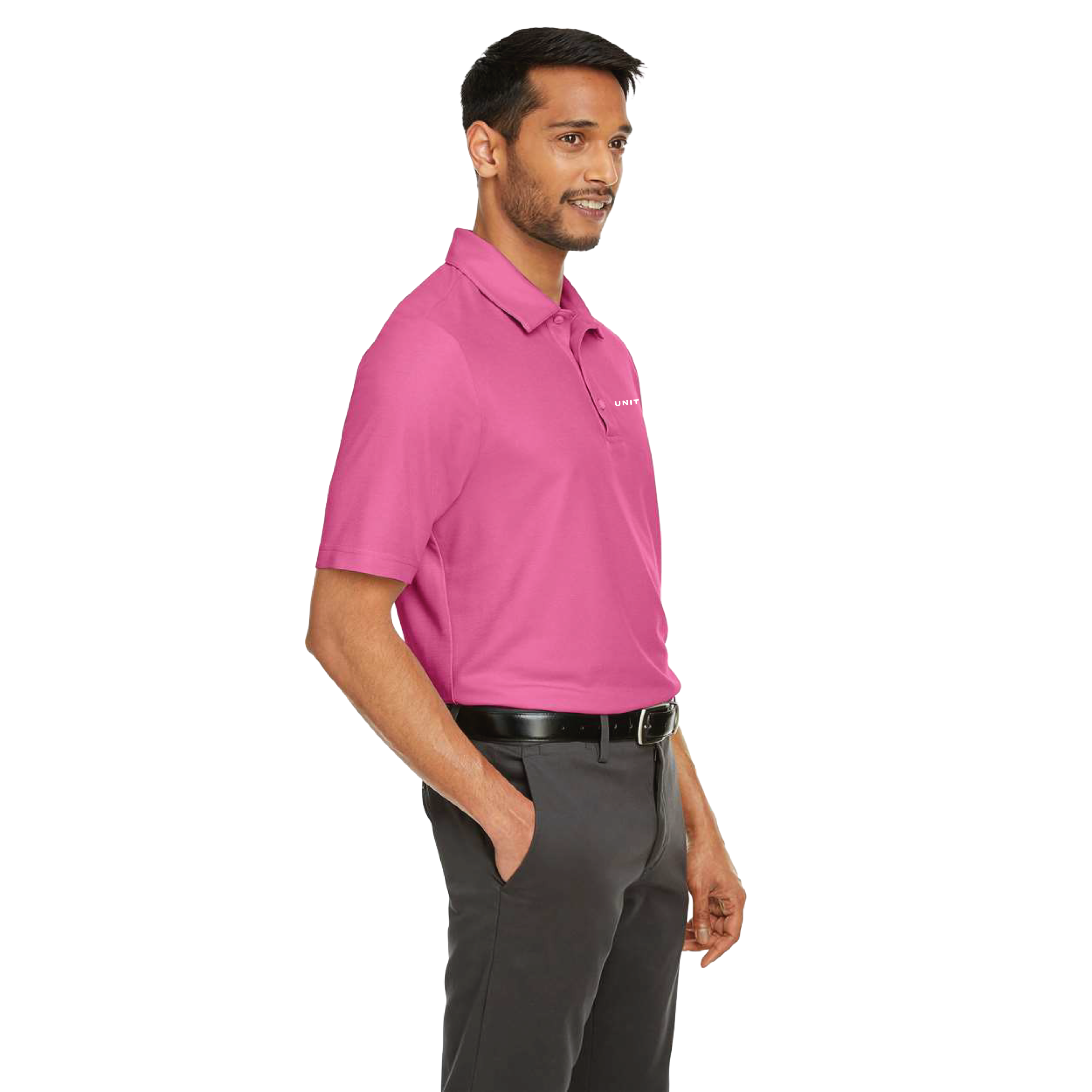 Men's Breast Cancer Awareness Polo